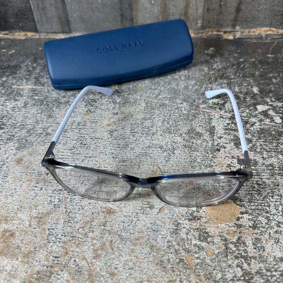 Cole Haan Eyeglasses, Frames Only, ZEROGRAND CH5053(415) BLue Horn, 54-16-140 - Picture 1 of 8